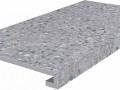 Terazzo grey glued step 33x60x11